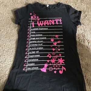 “I want” t-shirt